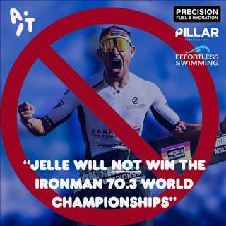 “Jelle will NOT win the Ironman 70.3 World Championships.” 👀