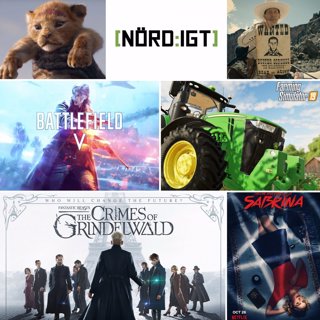 236. Den med The Lion King-trailern, The Ballad of Buster Scruggs, Chilling Adventures of Sabrina, Crimes of Grindelwald, Battlefield V, och Farming Simulator 19