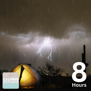 Thunderstorm in Tent (8 Hours) | Rain and Lightning Sound for Sleeping