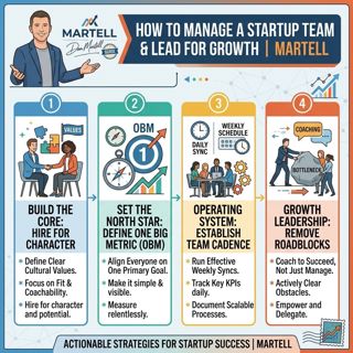 How to Manage a Startup Team & Lead for Growth | Martell