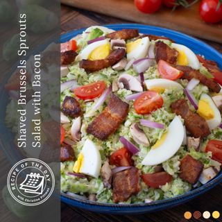 Shaved Brussels Sprouts Salad with Bacon