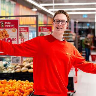 Julepraten: Erlend Synnevåg, butikksjef på Extra Røros