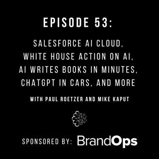 #53: Salesforce AI Cloud, White House Action on AI, AI Writes Books in Minutes, ChatGPT in Cars, and More