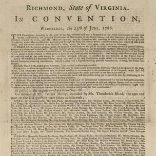 ARP355 Virginia Ratification, 1788