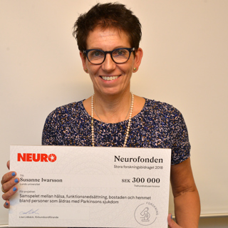 Att åldras med Parkinsons sjukdom och bästa boendemiljön - Neuro stödjer Susanne Iwarssons forskning