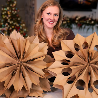 Relaxing Christmas Craft ❄️ Crinkly Paper Snowflakes