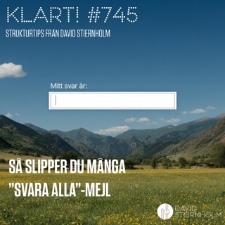 Så slipper du många "Svara alla"-mejl