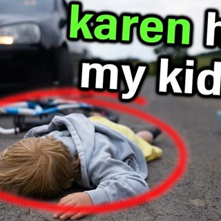 HOA Karen Hit My Kid Riding A Bicycle with her car, claims he deserved it!
