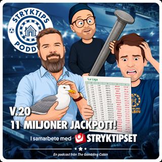 Stryktipset v.20 - 11 Miljoner Jackpott!