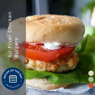 Air Fryer Chicken Burgers