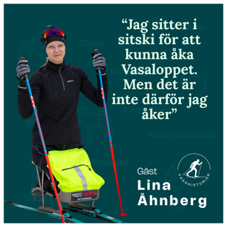 33. Lina Åhnberg - Sitskin gör att jag kan åka Vasaloppet, men jag åker inte för att jag sitter i sitskin.