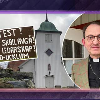 Prästen jagades bort från kyrkan – efter infekterade skyltbråket