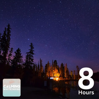 Camping Atmosphere on a Starry Night (8 Hours) | Relaxing Campfire & Cricket Sounds