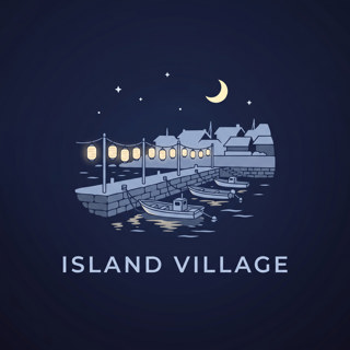 Ghibli Island Village — Quiet Nights on the Shore