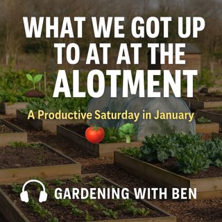 🎧 🌱 What We Got Up To at the Allotment | A Productive Saturday in January 🍅🥦