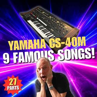 Yamaha CS-40M – 9 Famous Songs, 27 Classic Synth Parts