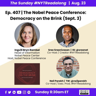 Ep. 407 - Nobel Peace Center, Democracy on the Brink