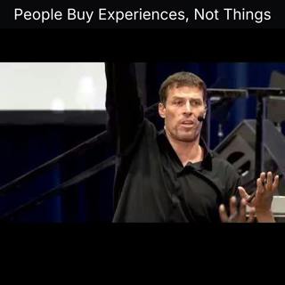 People Buy Experiences, Not Things