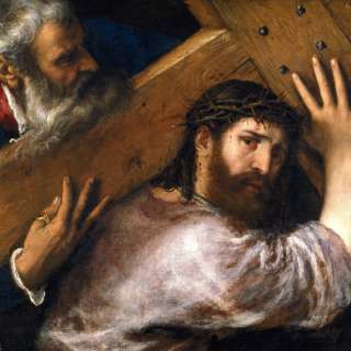 Karmels hage | Fjerde Smertens mysterium | Jesus bærer sitt kors til Golgata