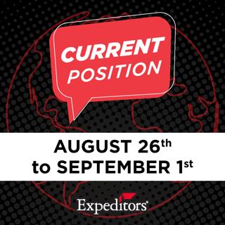 Current Position | Weekly Briefing August 26th - September 1st