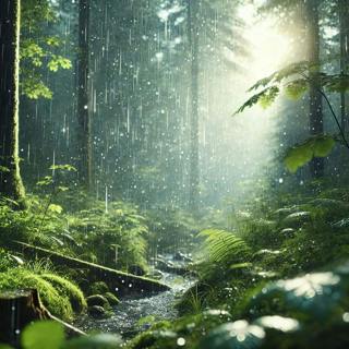 😴🌧️🎵 Light RAIN and Soft MUSIC Create an Ideal AMBIENCE for Peaceful SLEEP