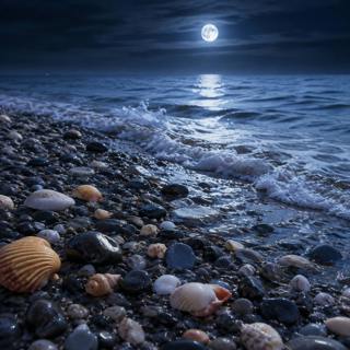 🌊 GENTLE WAVES over PEBBLES and SHELLS — 2 H of delicate seaside lapping for peaceful sleep