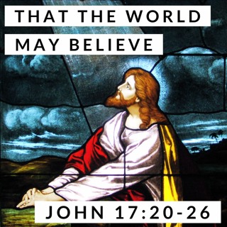 That The World May Believe; John 17:20-26