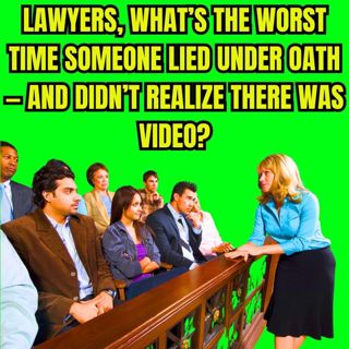 Lawyers, What’s The WORST Time Someone Lied Under Oath — And Didn’t Realize There Was Video?
