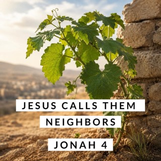 Jesus Calls Them Neighbors; Jonah 4