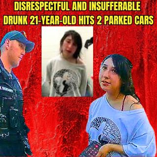 Disrespectful and Insufferable Drunk 21-Year-Old Hits 2 Parked Cars