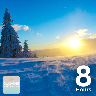 Windy Winter Ambience (8 Hours) | Snowstorm Soundscape for Relaxation