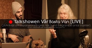 Inför måndagens (1:a nov 2021) talkshow om separationsångest med Ingrid Tapper