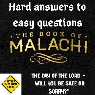 Malachi Session 9