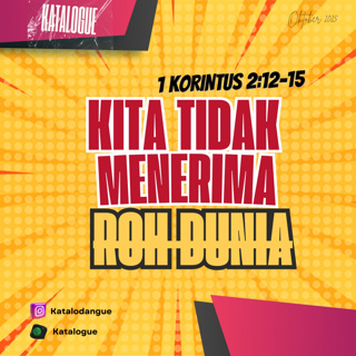 Kita Tidak Menerima Roh Dunia