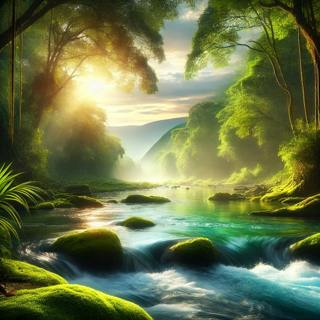 😴💧🎵 Soothing RIVER and Harmonious MUSIC Reduce STRESS, Improve SLEEP