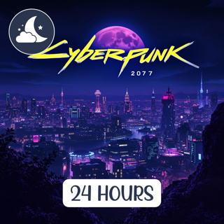 24 Hours of Midnight Cyber Loft: Rainfall & Dark Ambient Music for a Cozy Futuristic Apartment - Sci-Fi Ambience | Relaxing SoundZzz