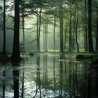 Forest Ambience, Water Sounds, Birds Singing, ASMR