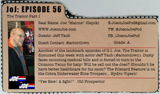 G.I. Joe Ep 56: The Traitor Part 1 w/ Jeff Taub