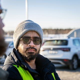 In English: Tanvir, 32, hasn’t received his salary from Northvolt: “Six kronor left in my account”