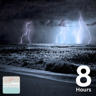 Ocean Thunderstorm Ambience (8 Hours) | Relaxing Rain and Thunder by the Sea