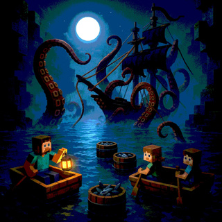 22. The Giant Octopus and the Black Sail