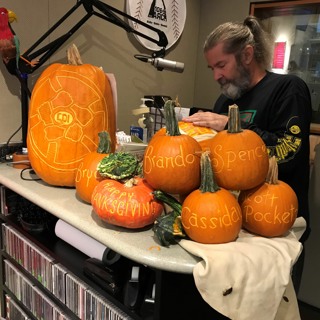 Craig Carving Pumpkins