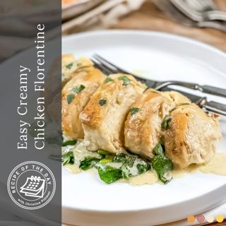 Easy Creamy Chicken Florentine