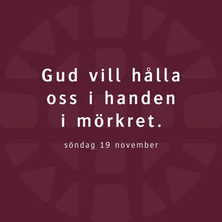 Gud vill hålla oss i handen i mörkret – Lovisa Almén