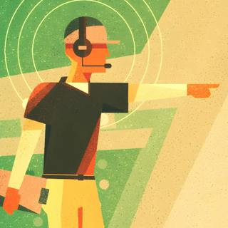 Blue! 42! How helmet radio changed the NFL