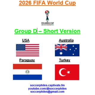2026 FIFA World Cup - Group D Short Version – USA, Australia, Paraguay, and Turkey