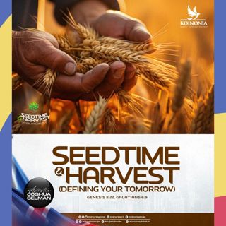 SEEDTIME AND HARVEST DEFINING YOUR TOMORROW KOINONIA UK WITH APOSTLE