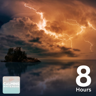 Coastal Thunderstorm Ambience (8 Hours) | Relaxing Rain and Thunder with Crashing Waves