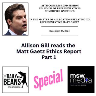 The Matt Gaetz Ethics Report | Part 1