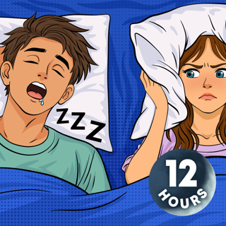 Don't Let Snoring Ruin Your Night | 12 Hour White Noise for Sleep
